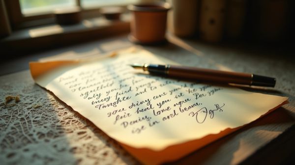 Why a handwritten-style love letter still beats a quick text message